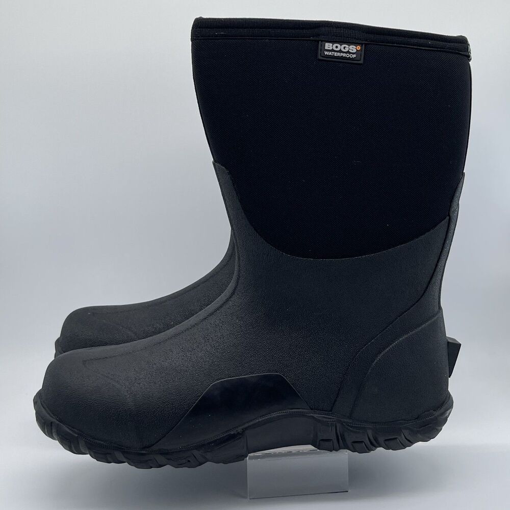 Bogs Classic Mid Pull-On Waterproof Boots | 61142-001 | Men's US 12 | NEW